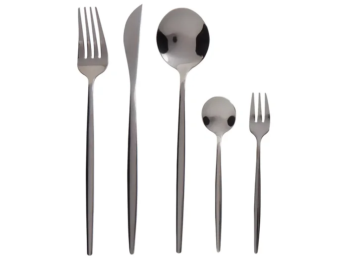 30 Piece Cutlery Set RIGATONI Black