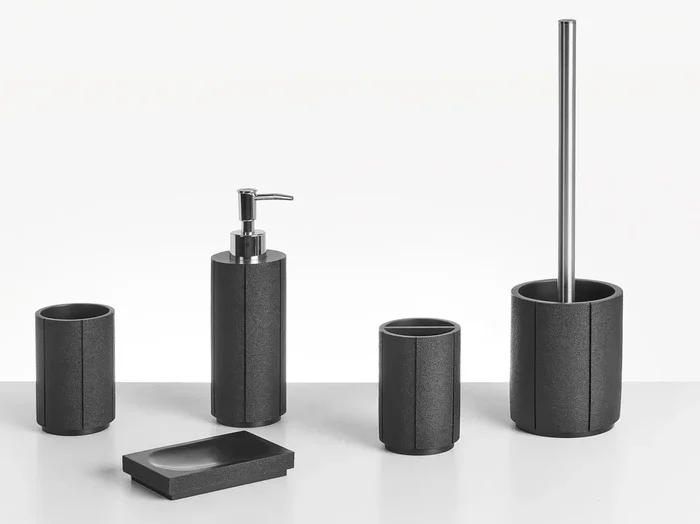 5-Piece Bathroom Accessories Set HUALLAGA Black