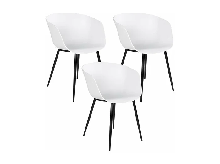 6 Sillones de jardín RODA blancos