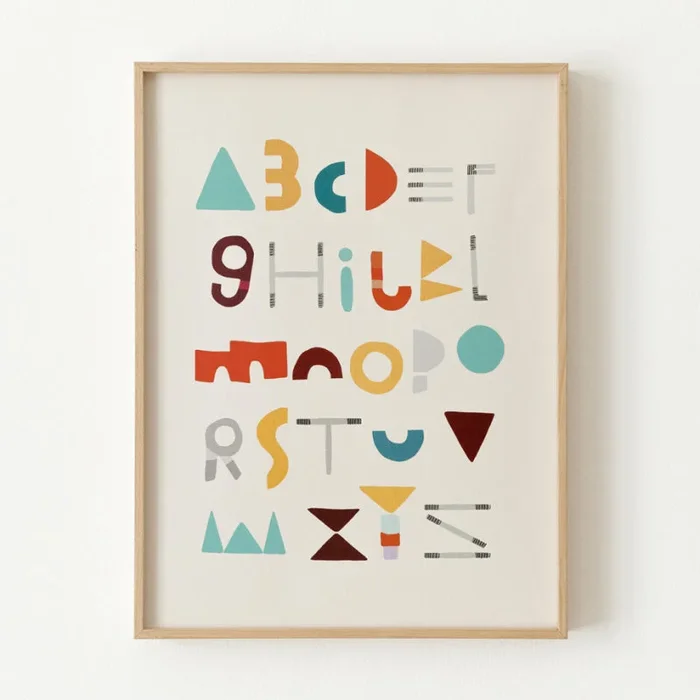 ABC lámina Geometric Multicolor – Kenay Home
