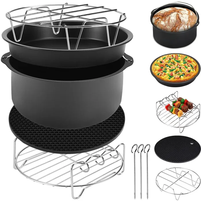 Accesorios freidora sin aceite 8 piezas 3,6L