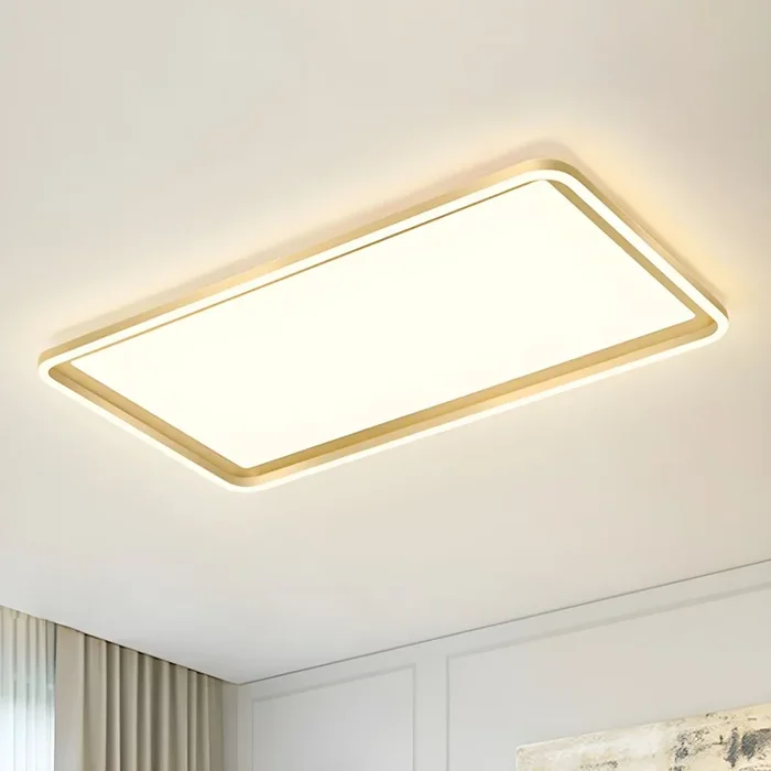 Acrílica Luz de Techo en Dorado LED Luminaria de Techo Minimalista para Habitación