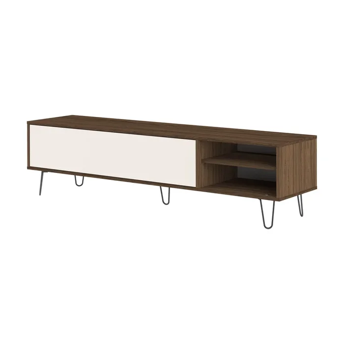Aero Mueble TV Nogal y Beige Claro – SYMBIOSIS