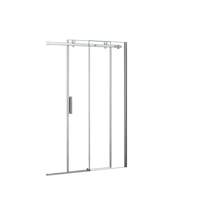 AICA Mampara de ducha corredera frontal perfil cromado vidrio templado 6mm (960-1000)x1950mm