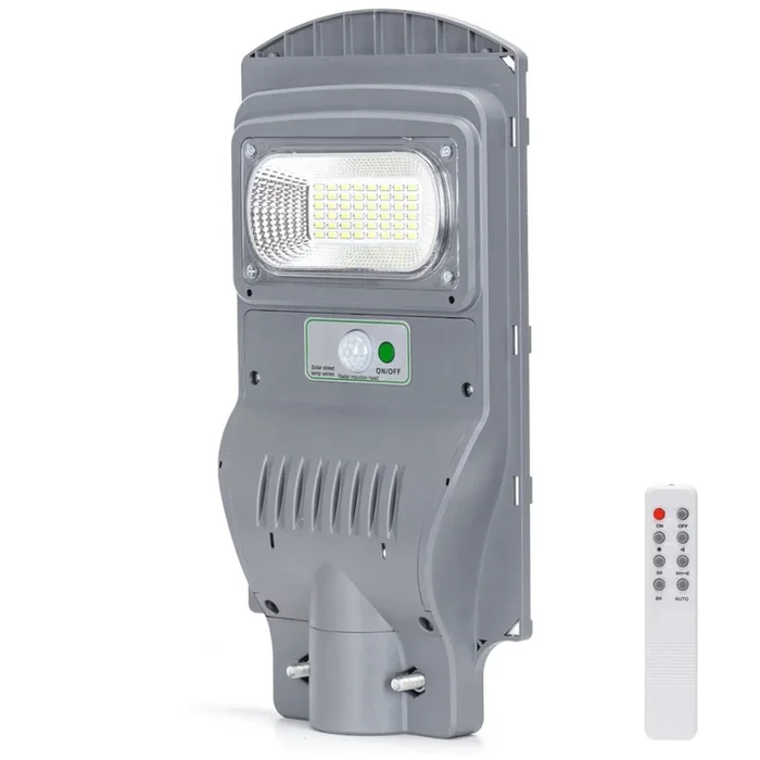 Aigostar – Farola solar LED con sensor LED/50W/3,2V 5000mAh IP65 6500K + control remoto