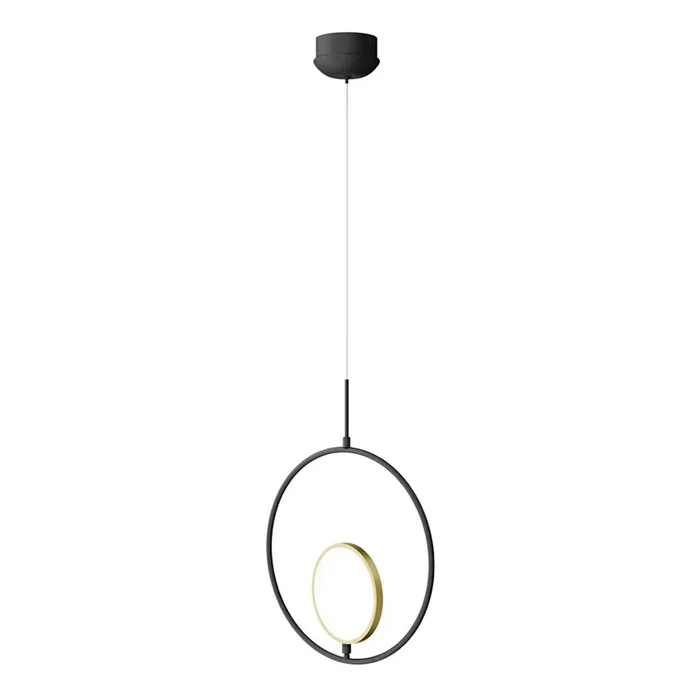 Aigostar – Lámpara LED colgante LED/15W/230V 6500K negro/dorado