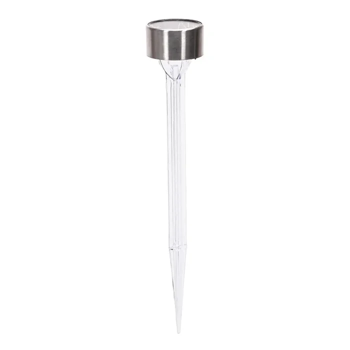 Aigostar – Lámpara solar LED LED/0,006W/1,2V 32cm cromo mate 200 mAh 2700K IP44