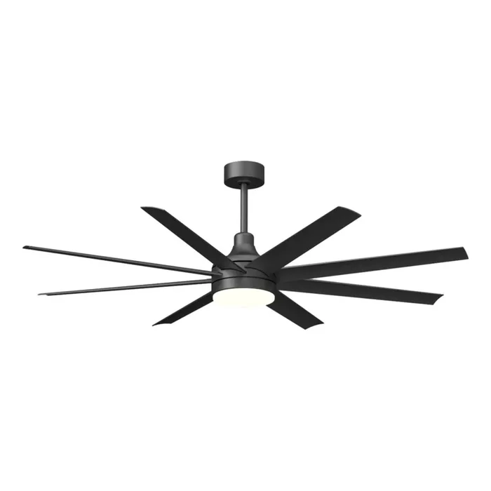 Aigostar – Ventilador de techo LED regulable LED/24W/230V 2700-6500K 165cm negro + control remoto