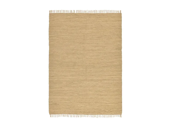 Alfombra de algodón tejida a mano y reversible 60×120 cm Naturaleza Happy Cotton