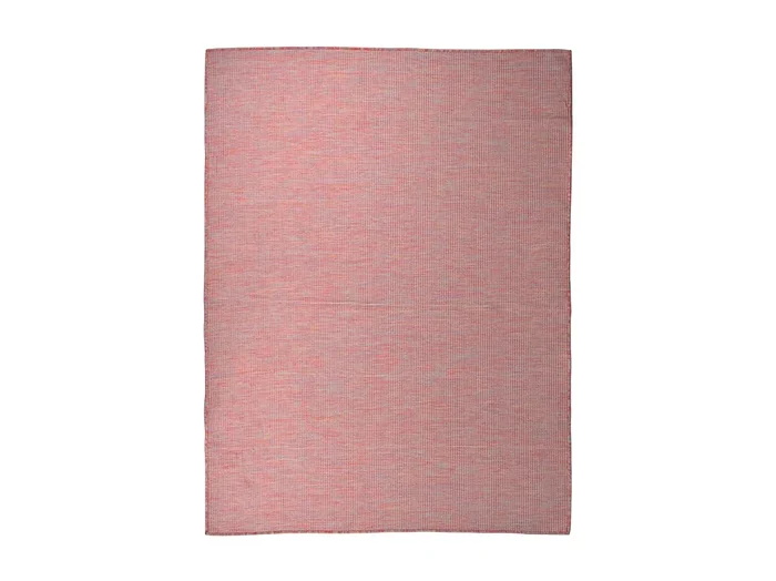 Alfombra de exterior de tejido plano rojo 120×170 cm