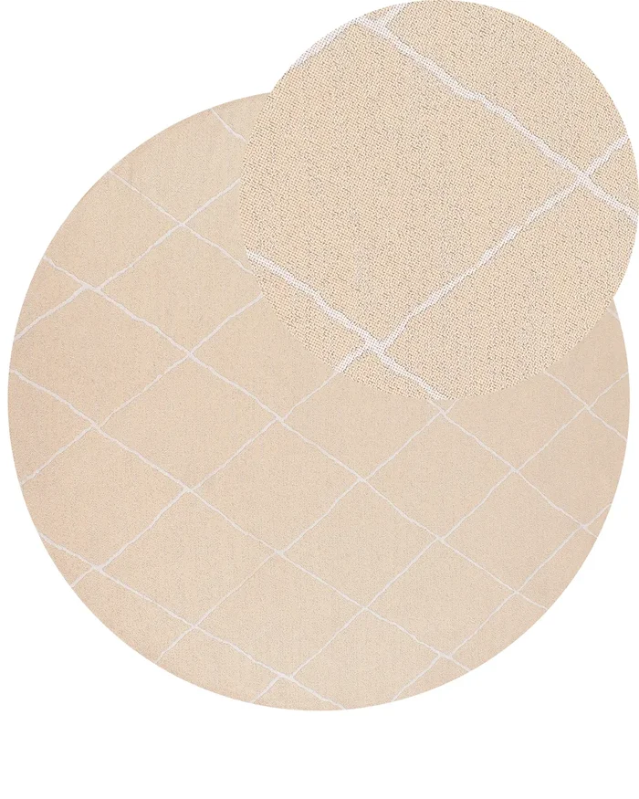 Alfombra de exterior GWALIOR Beige ø 160 cm