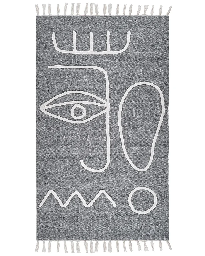 Alfombra de exterior YAVU Gris 80 x 150 cm