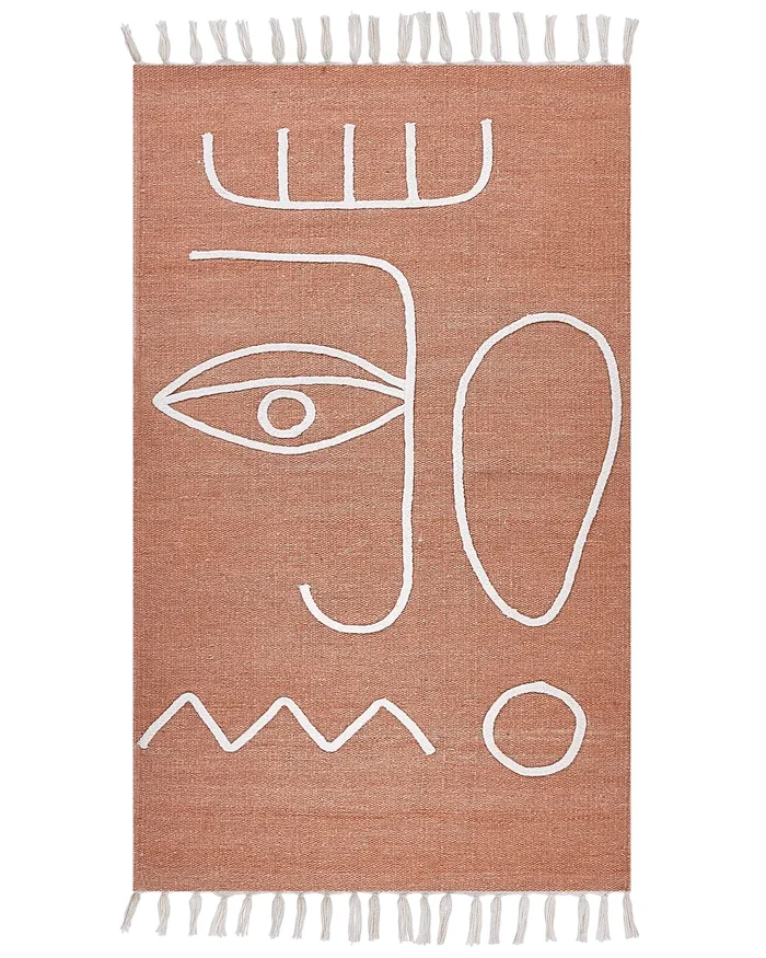 Alfombra de exterior YAVU Rojo claro 80 x 150 cm