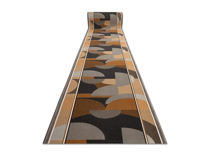 Alfombra de pasillo con refuerzo de goma MALIS Geometrico, antidesliza 100×670 cm