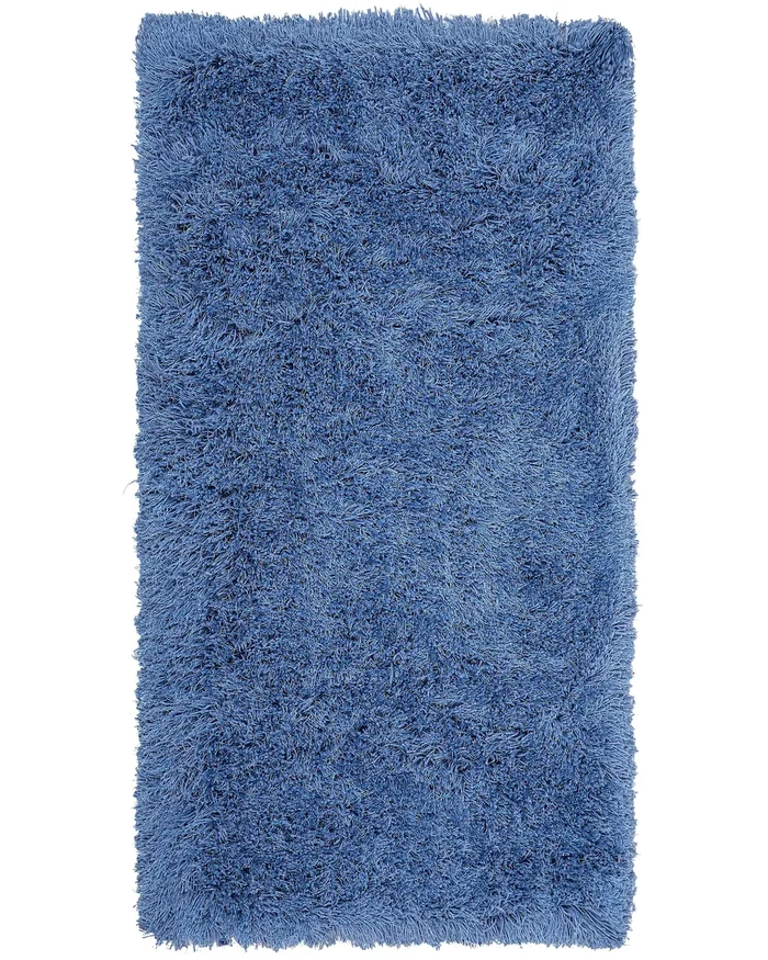 Alfombra de pelo largo CIDE Azul 80 x 150 cm