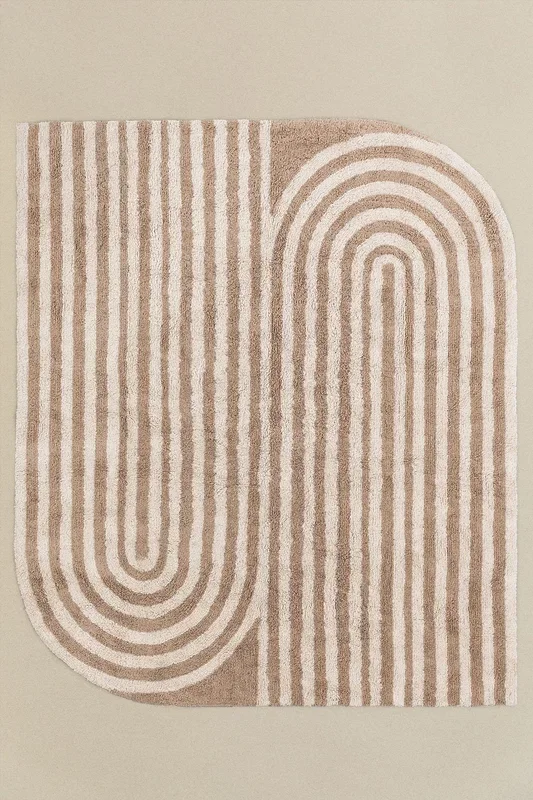 Alfombra en Algodón (246×160 cm) Yasmiin Colores Naturales – SKLUM