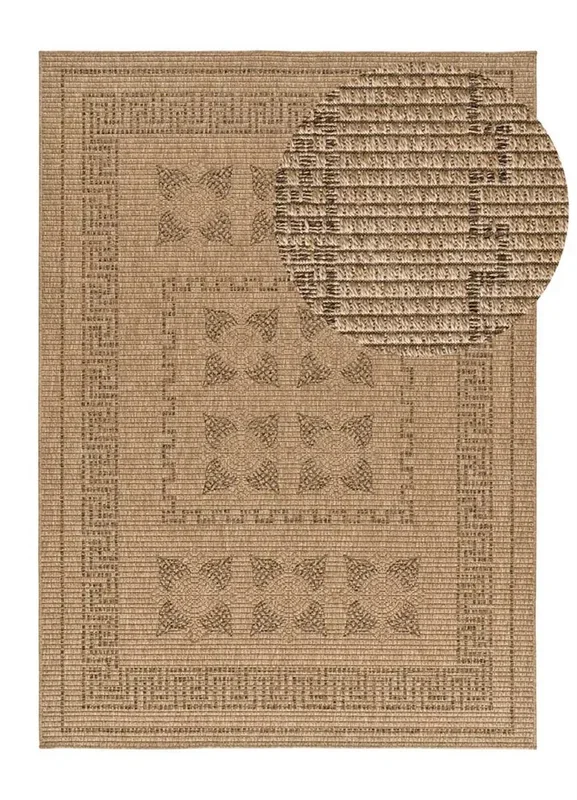 Alfombra exterior/interior clásica efecto yute natural ACRA, 160×230 cm – ATTICGO