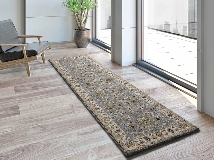 Alfombra interior – clásico – plata – 67 x 250 cm – CLASSIC