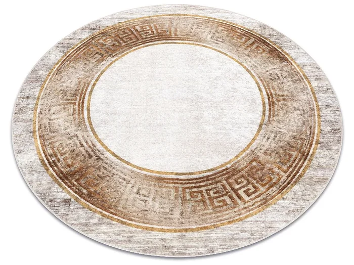 Alfombra lavable MIRO 51236.807 circulo Mármol, griego antideslizante cercle 160 cm