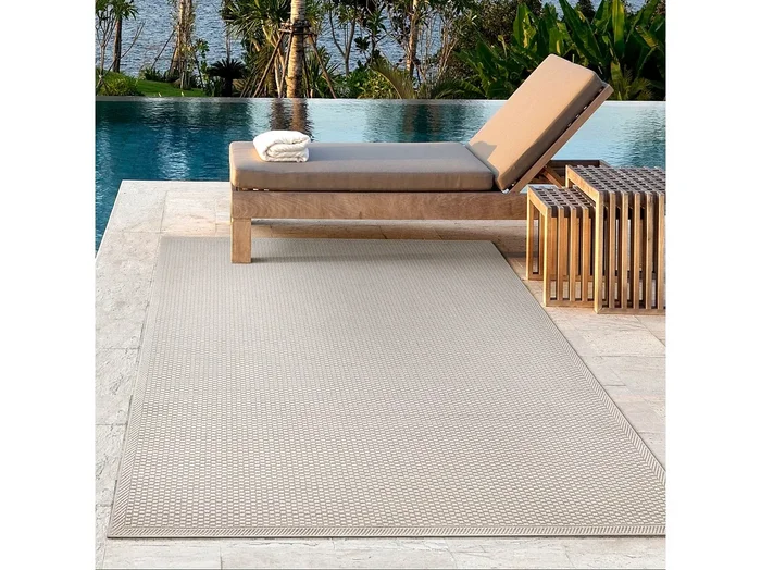 Alfombra Toulouse Exterior, Uni, Crema, 200 x 280 cm