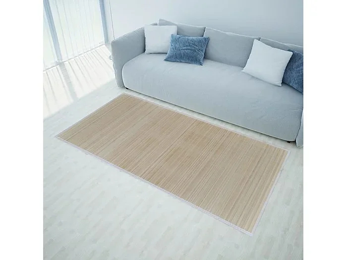 Alfombras rectangulares de bambú natural 4 unidades 120×180 cm