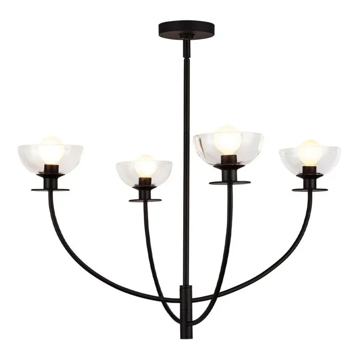 Alora Mood – Lámpara de techo con varilla SYLVIA 4xE14/40W/230V negra