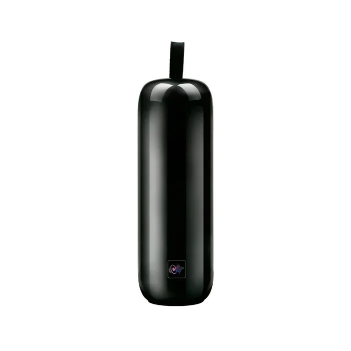 Altavoz portátil 10W 8 modos de luz Bluetooth negro Ø8,5×24,5 cm
