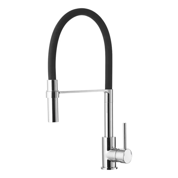 ALVEUS 1129024 – Grifo de fregadero con brazo flexible ELIA 45 cm latón/cromo brillante