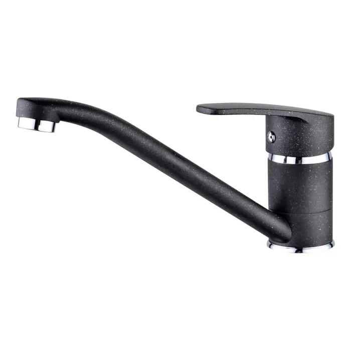 ALVEUS 1130434 – Grifo de fregadero NINA 13,5 cm granito/negro