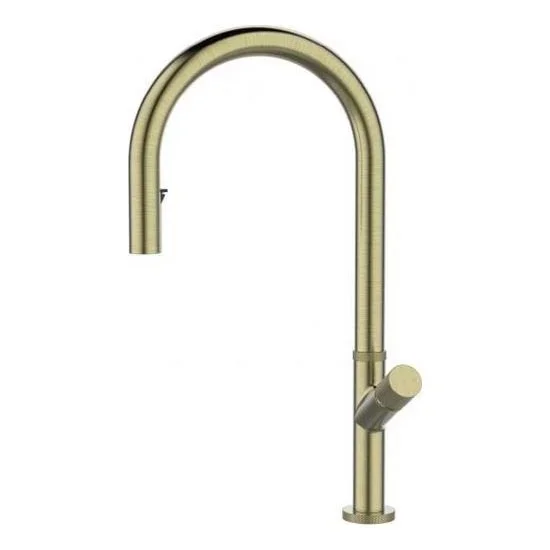 ALVEUS 1150776 – Grifo de fregadero SWAN 44,9 cm acero inoxidable/dorado