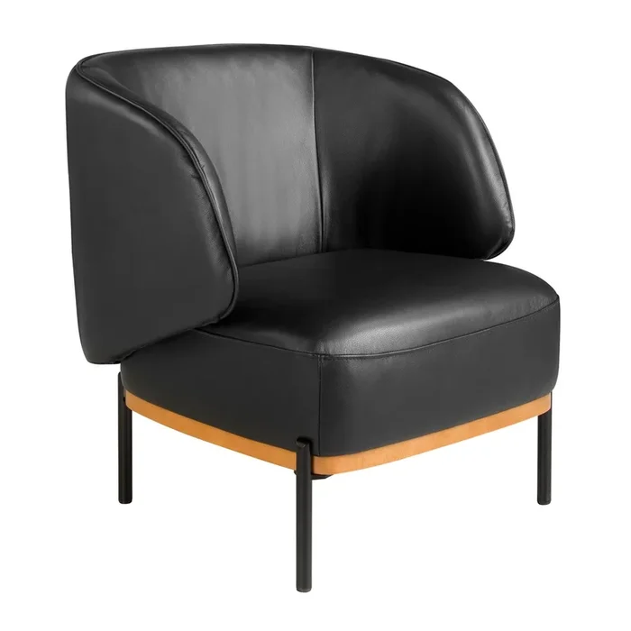 ANGEL CERDA Sillón piel negro