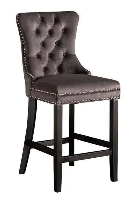 Antoinette – Taburete de bar Gris Humado