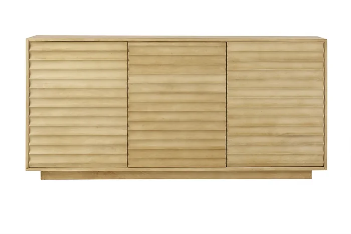 Aparador de madera maciza de mangos 3 puertas L160 cm MATCHA