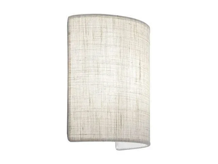 Aplique a pared Larino acabado lino tostado, 20cm(alto) 20cm(ancho) 10cm(largo)