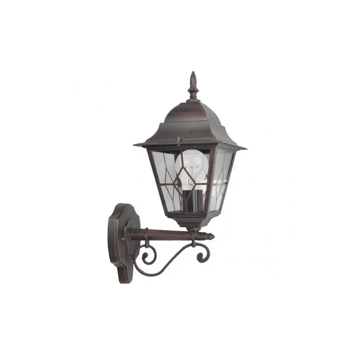 aplique de exterior aluminio color marron serie bootes 27cm