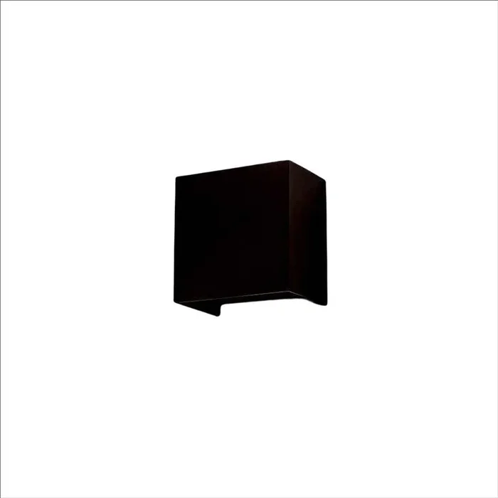 aplique de exterior aluminio color negro serie davos 10cm