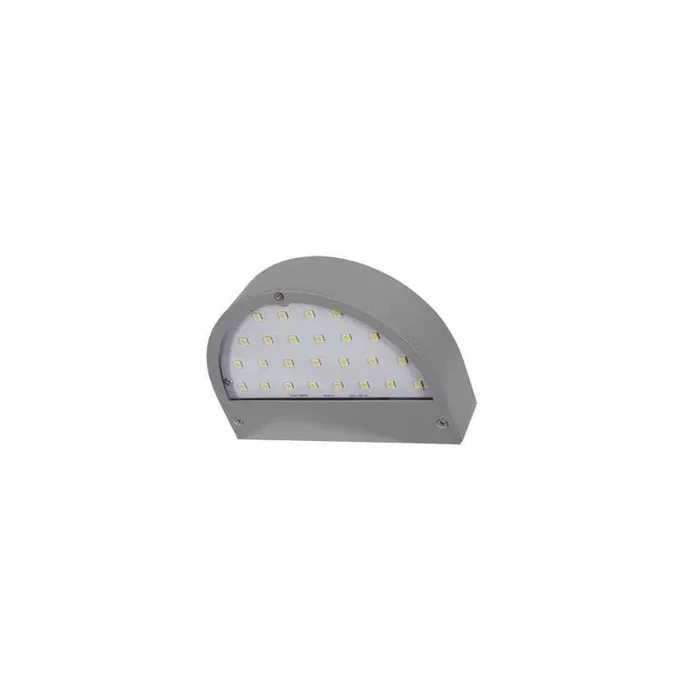 aplique de exterior metal color gris serie juba cm