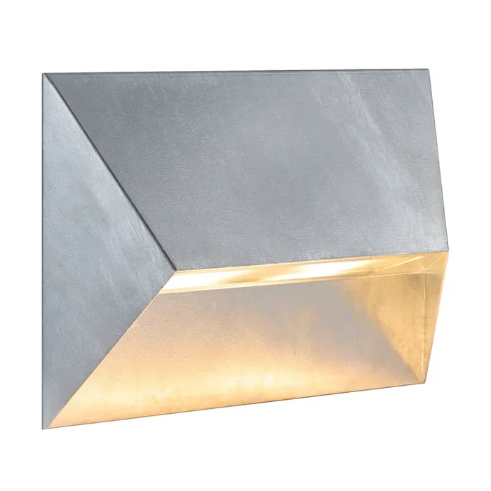 Aplique de exterior Pontio 27 angular, galvanizado