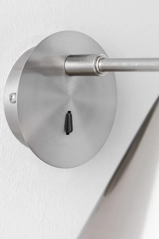 Aplique de Pared en Metal Arilda Gris Cromado – SKLUM