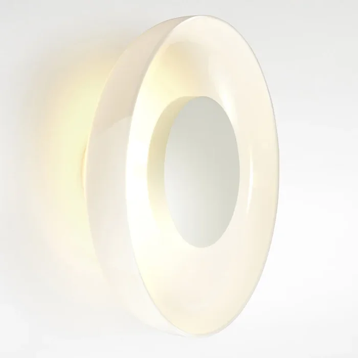 Aplique de pared LED MARSET Aura, Ø 25 cm, opalino