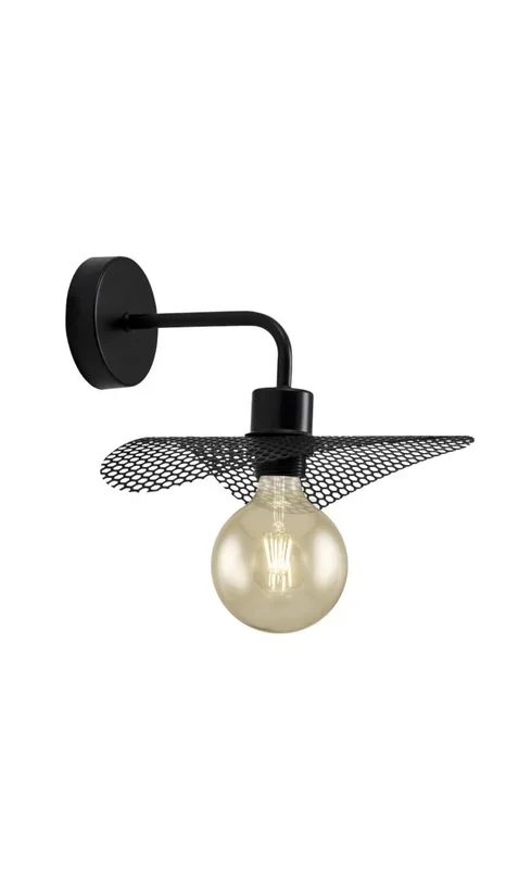 Aplique de pared modelo Guell acabado negro 30 cm(alto)20 cm(ancho)26 cm(largo)