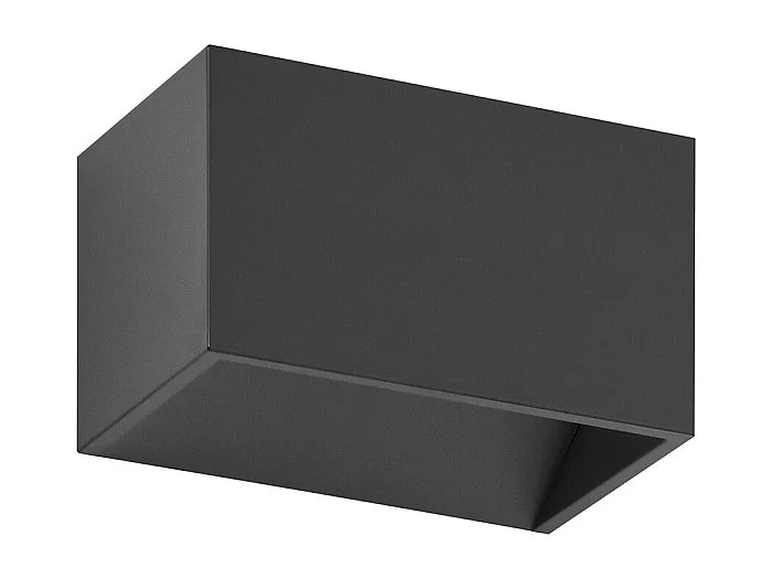 Aplique de pared RETT de estilo moderno – Longitud 12 cm – LED SMD 5W – 450lm -3K – up&down – aluminio -negro – IP20