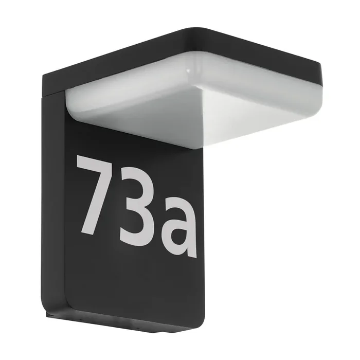 Aplique LED con número de casa Amarosi