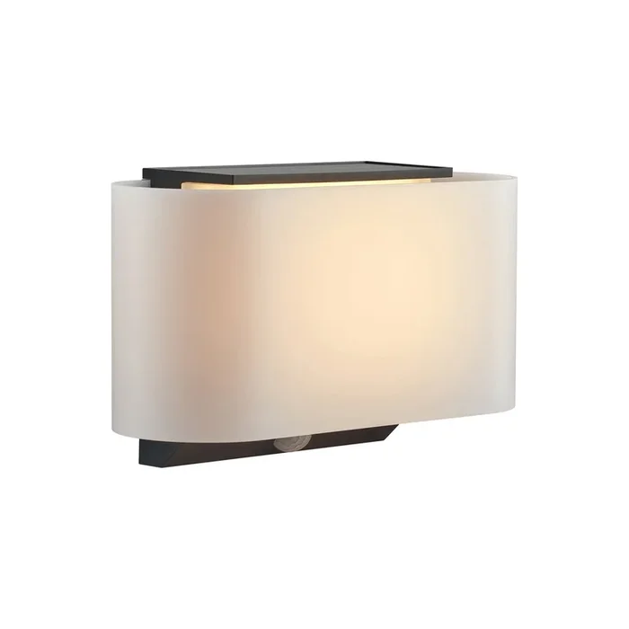 Aplique LED para exterior Piola, plástico, sensor