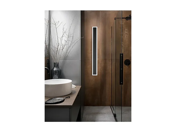 Aplique LED WALLY de aluminio 19W 3000K Perenz 82,5 cm Negro
