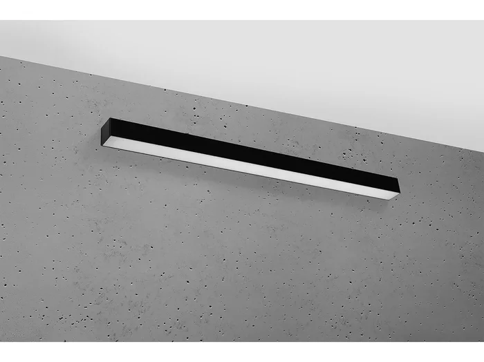 Applique LED da incasso integrate Nero 95cm 3000K Apliques empotrables LED integrados Negros 95cm 3000K