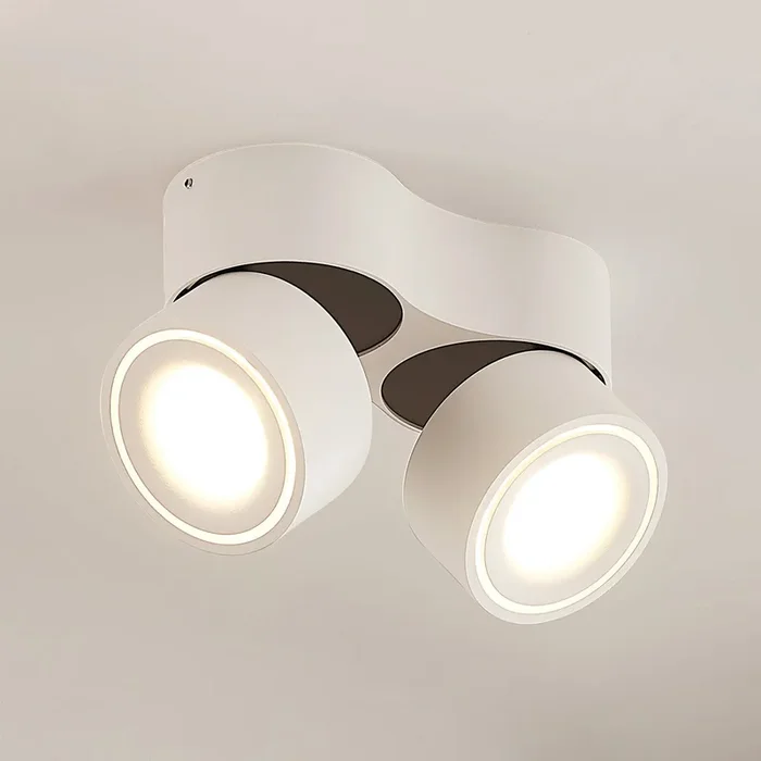 Arcchio downlight LED Rotari, blanco, 2 luces, 2270 lm