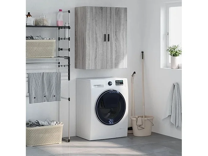 Armario de pared gris Sonoma 69,5x34x90 cm ES729957