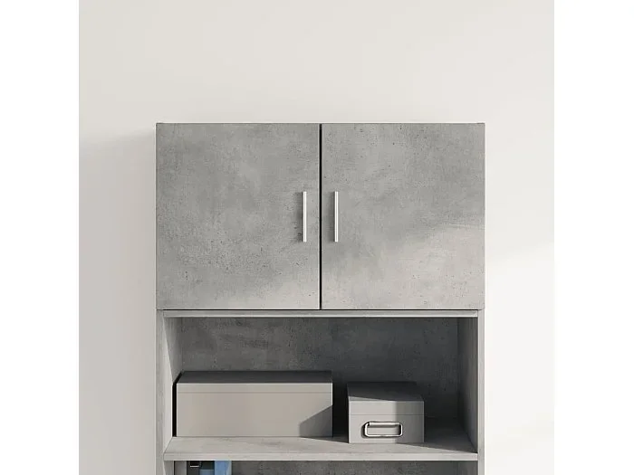 Armario de pared madera ingeniería gris hormigón 70×42,5×40 cm