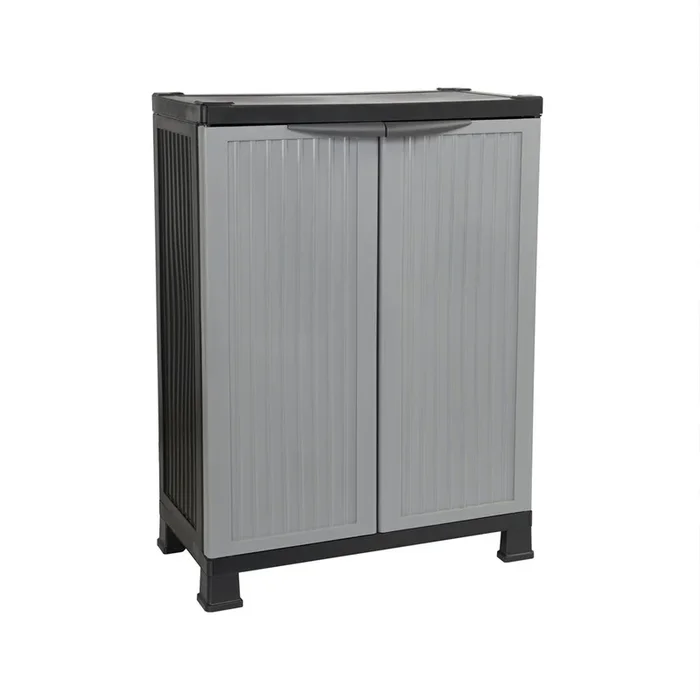 Armario de Resina Exterior Bajo con 1 Balda 92x68x39cm Thinia Home